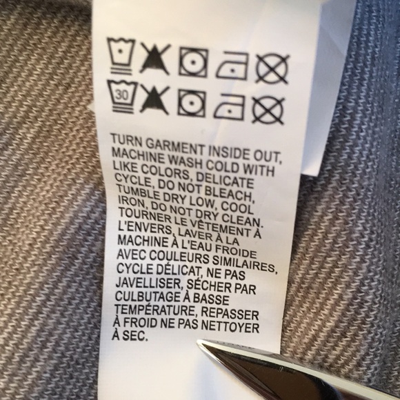 Lucky Brand long sleeve gray stripe henley - Picture 7 of 8